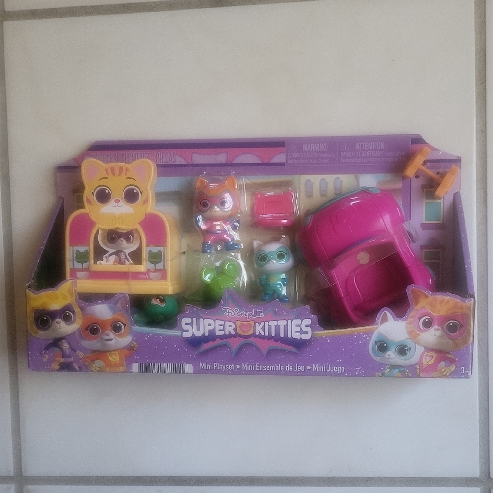 Disney Super Kitties Playset with Pink and Orange